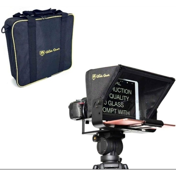 Glide Gear Teleprompter for Camera Video DSLR Tablet Smartphone w/Bag - Picture 1 of 3